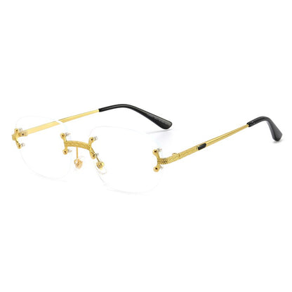 Rimless Sunglasses Women Retro Square Frameless Sun Glasses Men In Bulk Vendor Sun Glasses For Women Fashion
