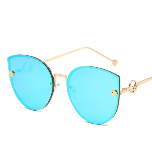 Classic Cat Eye Sunglasses New Fashion Shades Sun Glasses For Women Retro Metal Feminine Glasses