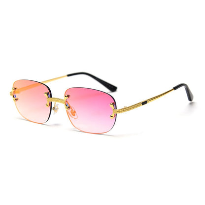 Rimless Sunglasses Women Retro Square Frameless Sun Glasses Men In Bulk Vendor Sun Glasses For Women Fashion